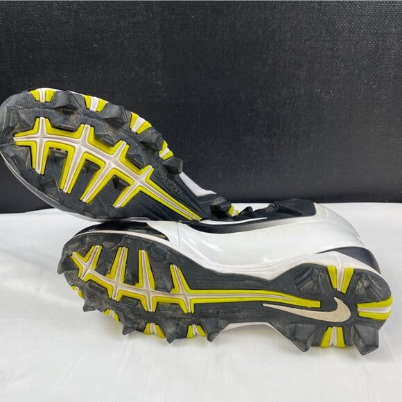 Nike BSBL Huarache Men's Blk/White Shoes/Baseball Cleats Sz7.5 SKU 4201 - Picture 9 of 12